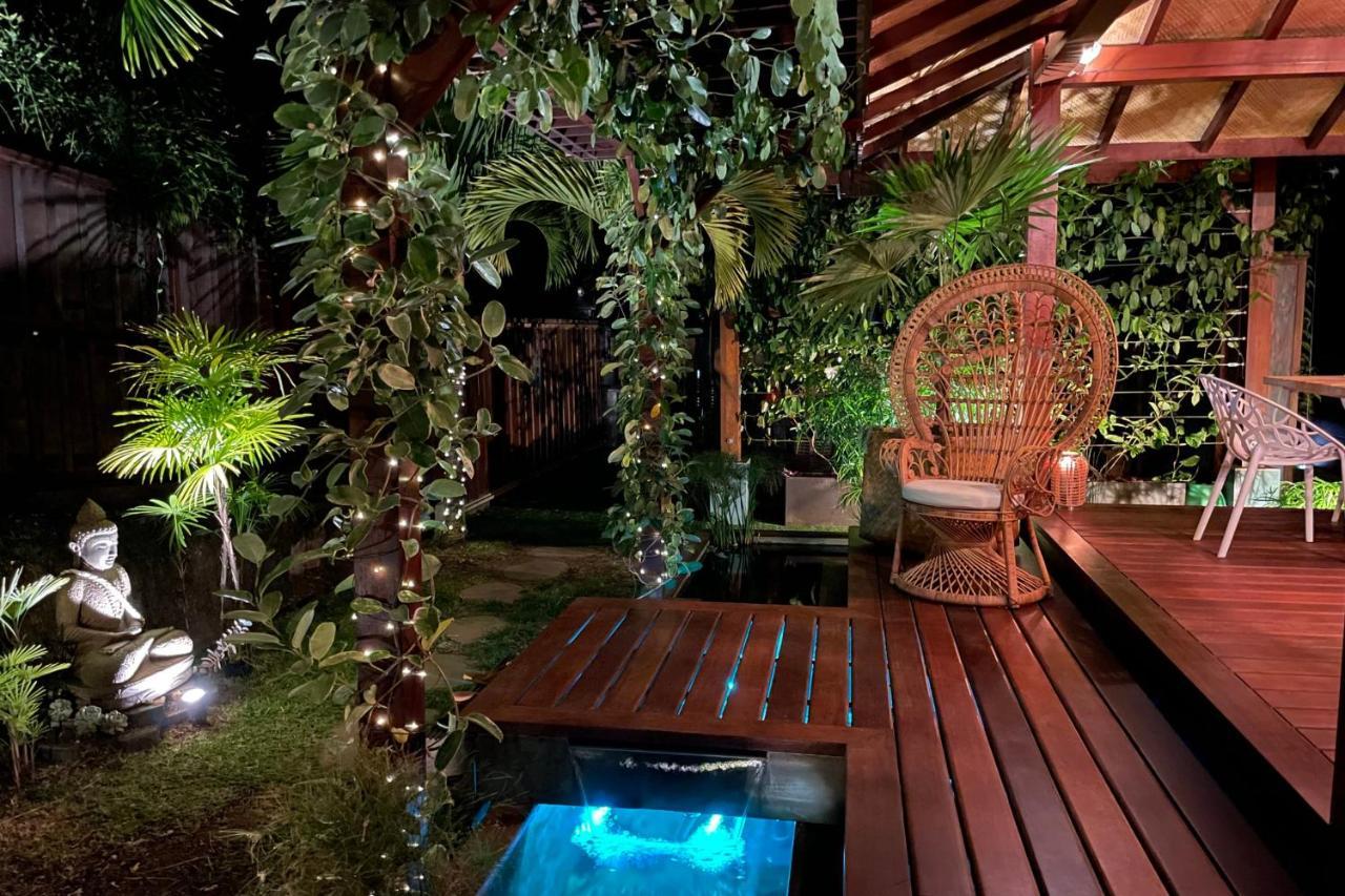 Villa Manuiti, Balinese Luxury Home - Private Swim Spa, Ocean View - Ofyr Bbq - Koi Pond Punaauia  Exterior foto