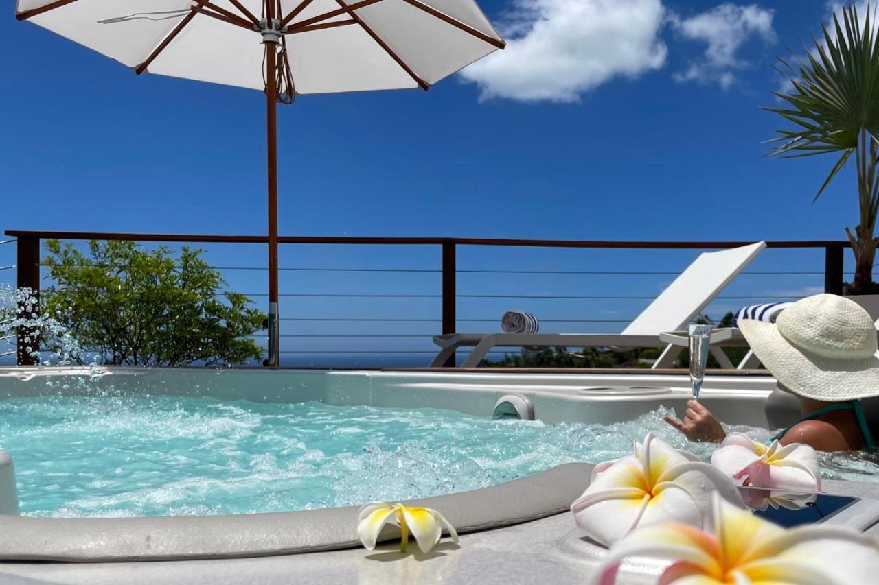Villa Manuiti, Balinese Luxury Home - Private Swim Spa, Ocean View - Ofyr Bbq - Koi Pond Punaauia  Exterior foto