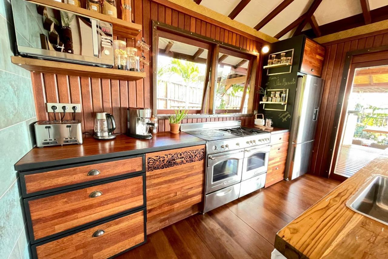 Villa Manuiti, Balinese Luxury Home - Private Swim Spa, Ocean View - Ofyr Bbq - Koi Pond Punaauia  Exterior foto